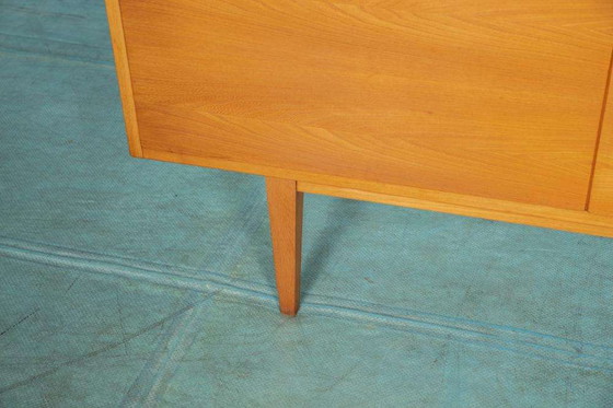 Image 1 of Vintage gerenoveerd blond dressoir, Midcentury sideboard