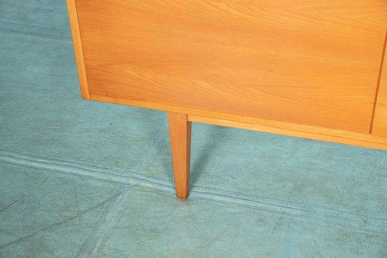 Image 1 of Vintage gerenoveerd blond dressoir, Midcentury sideboard