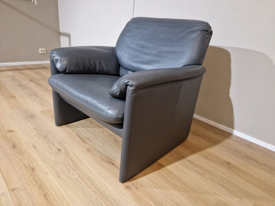 Image 1 of Leolux Bora Beta Fauteuil Grijs Leder Design Axel Enthoven