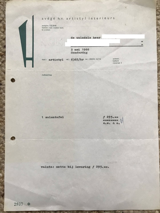 Image 1 of vintage salontafel