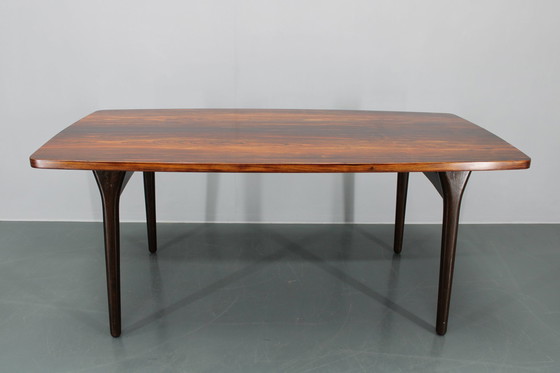 Image 1 of 1960S Grote Deense Houten Eettafel