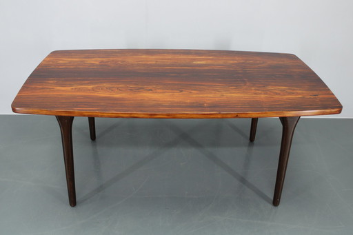 1960S Grote Deense Houten Eettafel