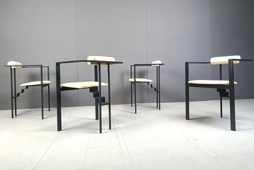 Trix eetkamerstoelen van Karl Friedrich Förster voor Kff, 1980S, set van 4