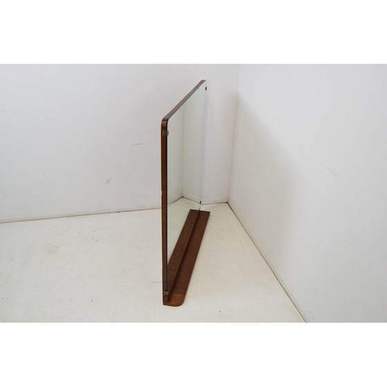 Image 1 of Vintage Art Deco spiegel met houten lijst, Tsjecho-Slowakije 1930