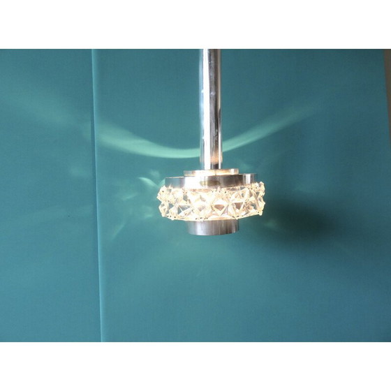 Image 1 of Scandinavische hanglamp van metaal en plexiglas, 1970