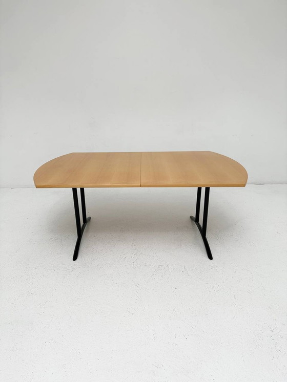 Image 1 of Vintage Stokke uitschuifbare tafel van beukenhout, begin jaren 2000