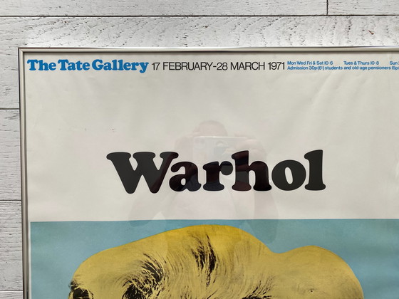 Image 1 of Andy Warhol Tentoonstelling in de Tate Gallery Originele poster 1971