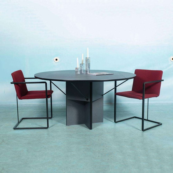 Image 1 of Postmodern eettafel Hennie de Jong, minimalist dining table