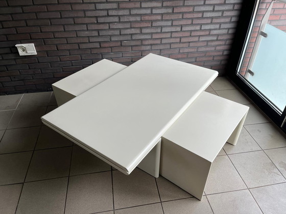 Image 1 of Leolux Maya Salontafel + 2 Bijzettafels