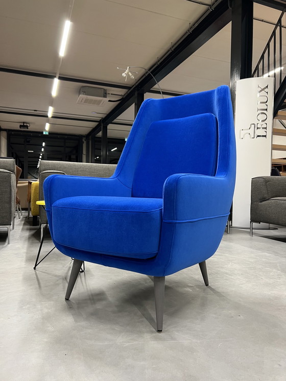 Image 1 of Gelderland 7850 Hold Tide Fauteuil blauw stof