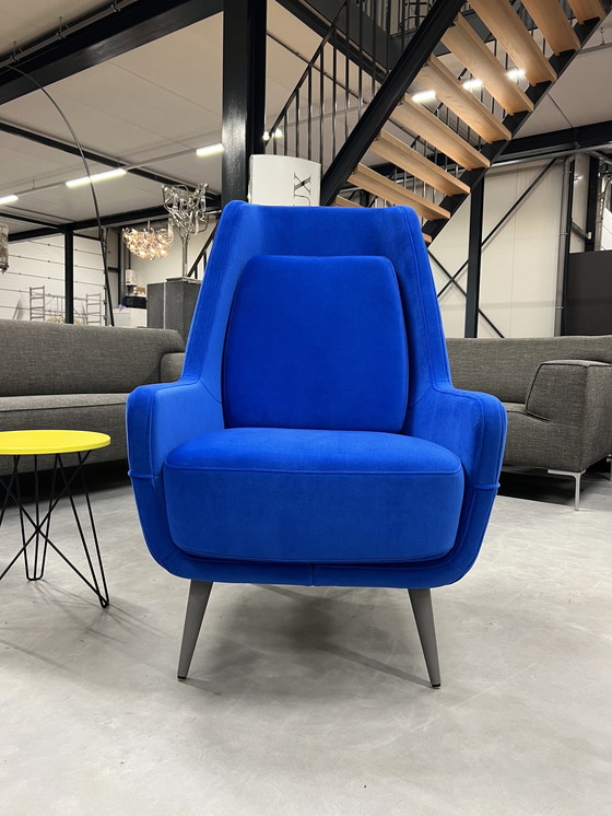 Image 1 of Gelderland 7850 Hold Tide Fauteuil blauw stof