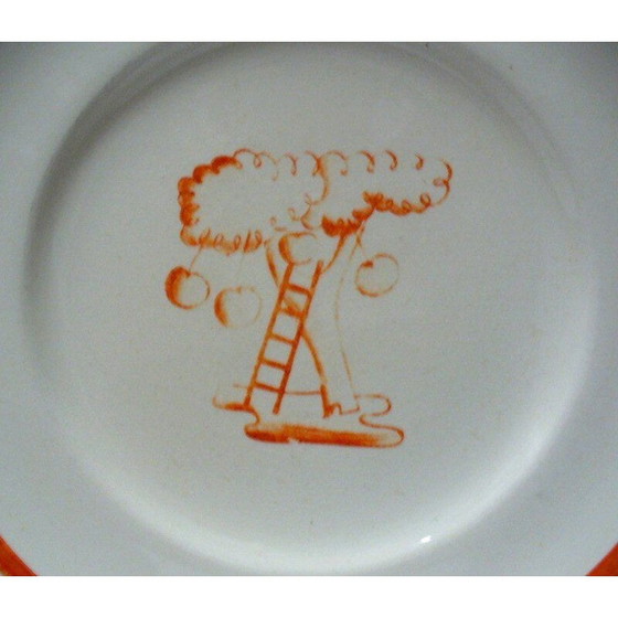 Image 1 of Set van 3 vintage borden van Gio Ponti voor Richard Ginori, 1933