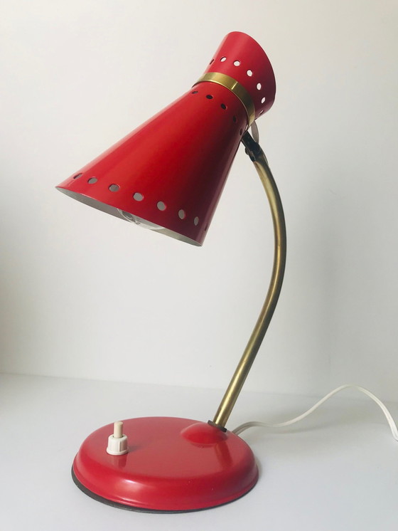 Image 1 of Vintage bureaulamp - Diabolo - René Mathieu - Lunel - 1950