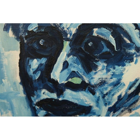 Image 1 of Vintage olieverf portretschilderij op canvas door Erik Heinertz, Zweden 1960