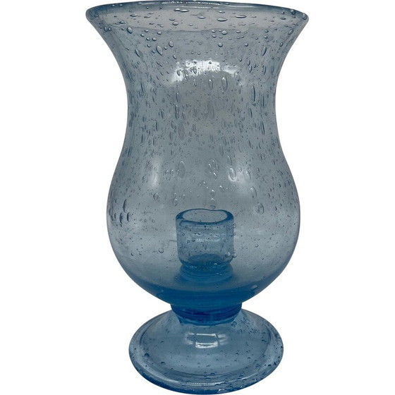 Image 1 of Vintage biot glazen kaarsenpot, 1970