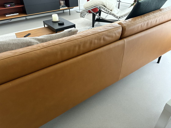 Image 1 of Muuto Outline 3-Sits Bank Silk Leather Cognac