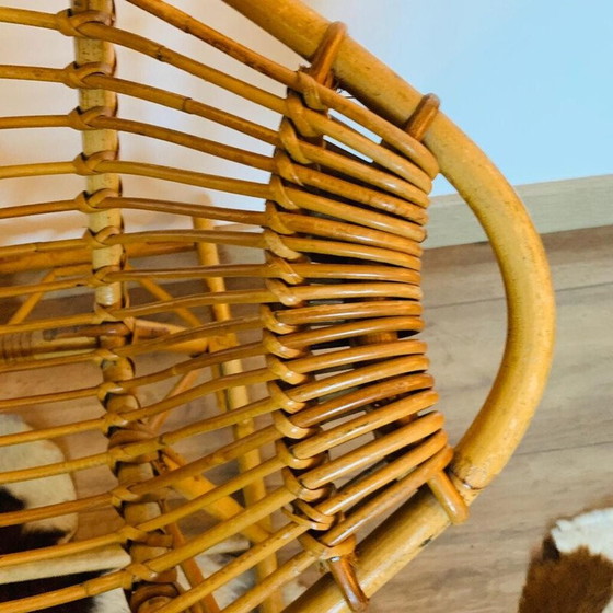 Image 1 of Vintage rotan schommelstoel voor kinderen