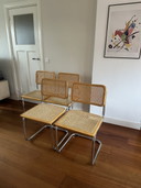 4 x vintage webbing stoel