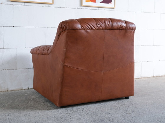 Image 1 of Vintage bruin leren fauteuil