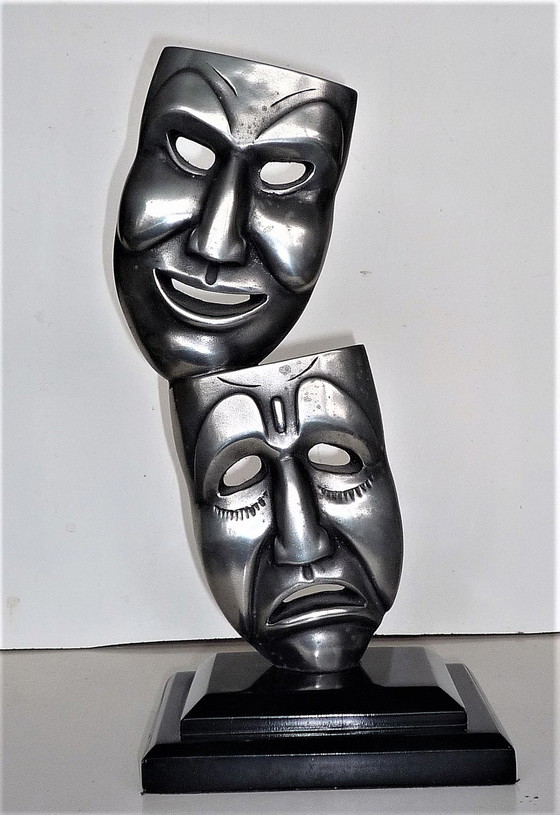 Image 1 of (Bromley UK) - Compulsion Gallery Theatrical Masks Sculpture