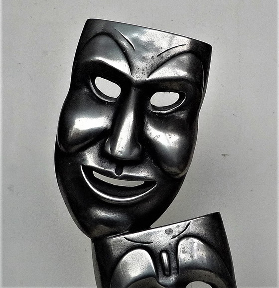 Image 1 of (Bromley UK) - Compulsion Gallery Theatrical Masks Sculpture