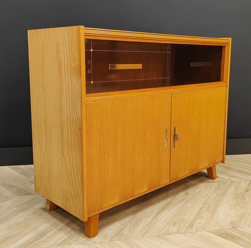 Mid Century vitrinekast | Vintage - dressoir, sidetable