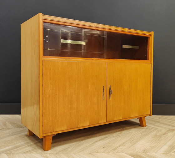 Image 1 of Mid Century vitrinekast | Vintage - dressoir, sidetable