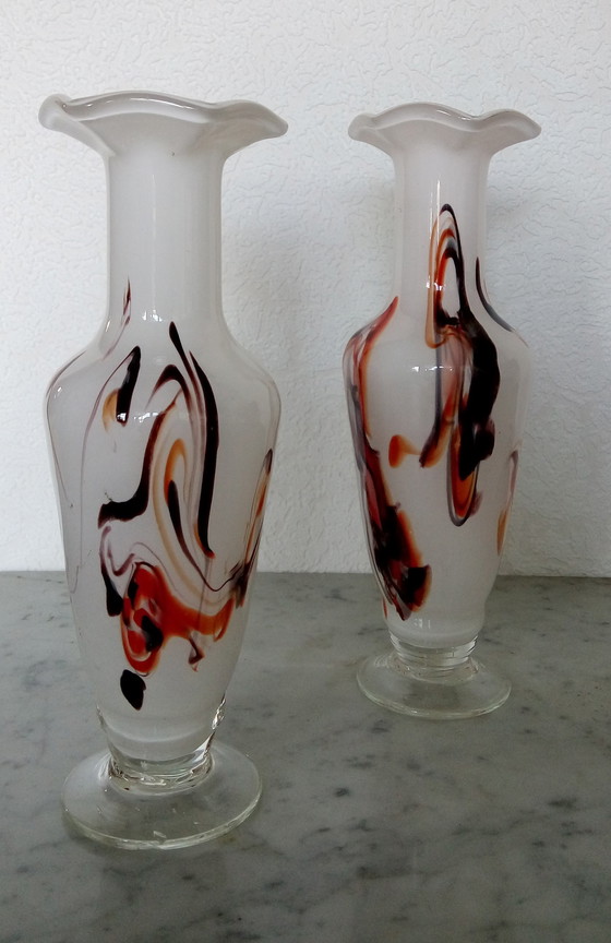 Image 1 of 2x Vintage kraagvaas