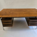 Vintage palissanderhouten bureau