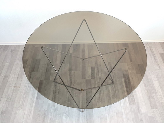 Image 1 of Vintage eettafel met steronderstel