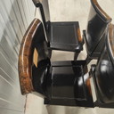 4x Aziatische ebonized postmoderne eetkamer stoel