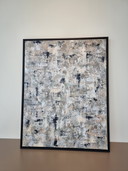 2x Frances Eckhardt abstracte schilderijen