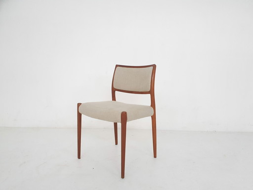 Niels Otto Moller Model 80 Teak Dining Chair, Denmark 1960's