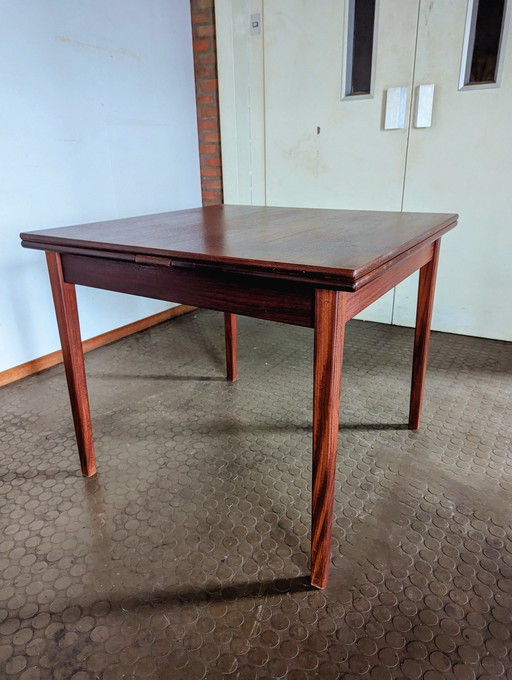 Vintage Deense Eettafel Met 4 N.O. Møller Stoelen Model 75