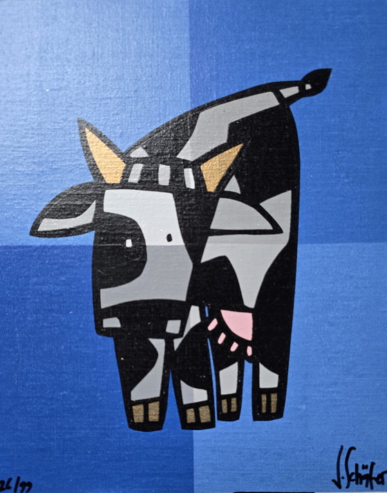 Image 1 of Jacqueline Schafer - Cow Blue