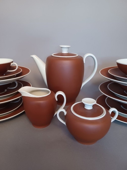 Koffie Servies Saxonie Kaestner  Late Art Deco