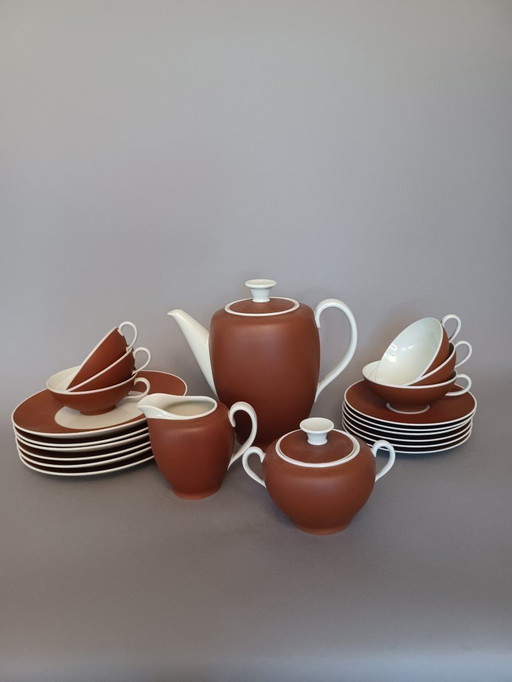 Koffie Servies Saxonie Kaestner  Late Art Deco