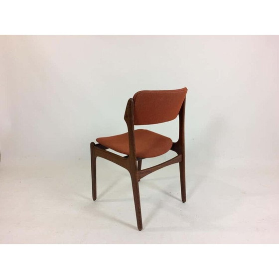 Image 1 of Set van 12 eetkamerstoelen, Rosewood Inc. Herbekleding Erik Buch 1960