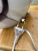 Zijlstra Tiel Tafellamp Glas Zebra Swirl