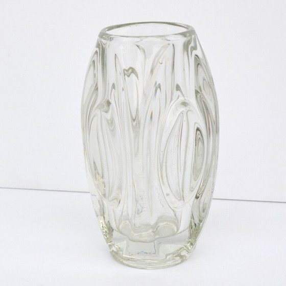 Image 1 of Vintage vaas van R. Schrötter voor Sklo Union Rosice, Tsjecho-Slowakije 1950