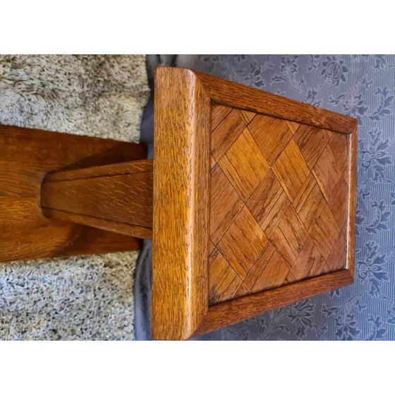 Image 1 of Vintage Art Deco eikenhouten bijzettafel