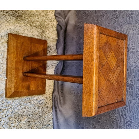 Image 1 of Vintage Art Deco eikenhouten bijzettafel