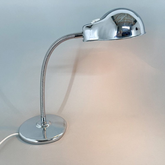 Image 1 of Vintage verstelbare chromen tafellamp, Italië 1960