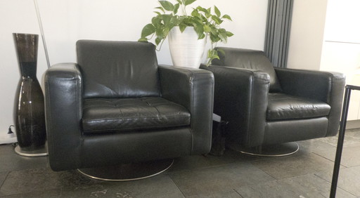 2x Natuzzi draaifauteuil