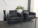 2x Natuzzi draaifauteuil