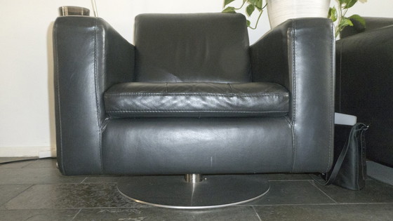 Image 1 of 2x Natuzzi draaifauteuil