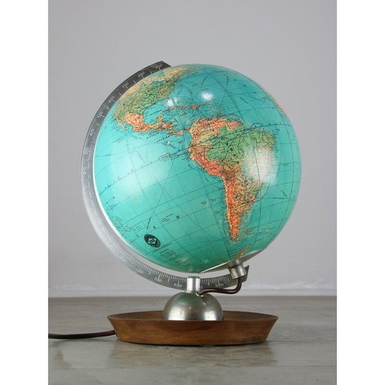 Image 1 of Mid Century verlichte glazen bol, jaren 1960