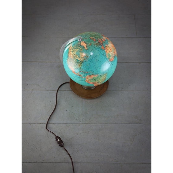 Image 1 of Mid Century verlichte glazen bol, jaren 1960