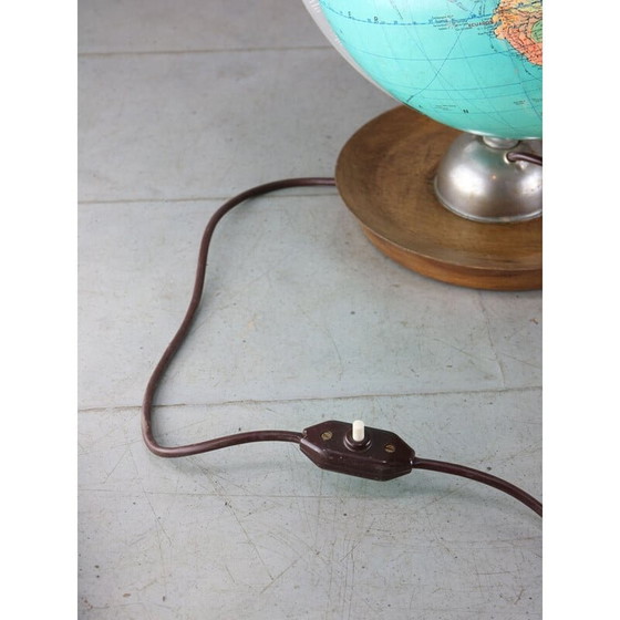 Image 1 of Mid Century verlichte glazen bol, jaren 1960