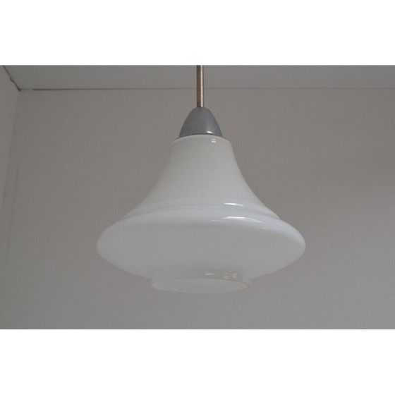 Image 1 of Vintage glazen hanglamp, Tsjechoslowakije 1970